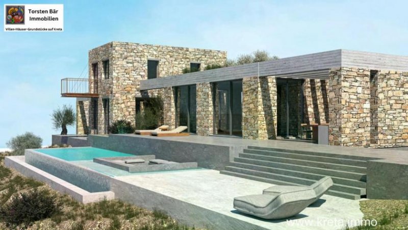 Kamilari 4.972 m² Bauland in Kamilari – Ihr Panoramaplot mit Genehmigung mit Meerblick auf Kreta Grundstück kaufen